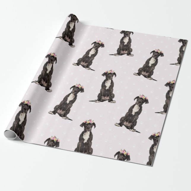 Great dane Hund, Manar Kvinnor och barn, Hund, Mön Presentpapper (Utrullad)