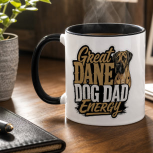 Great Dane Hund Pappa Energi Mugg