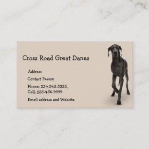 Great dane Hund Pet Animal Affärskort Magnet Visitkort