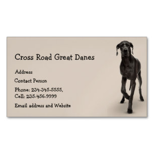 Great dane Hund Pet Animal Magnetiska Visitkort