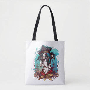 Great dane Hund Pirat Tygkasse