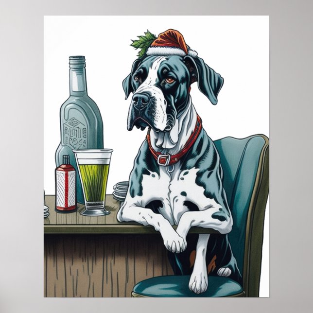 Great dane Hund Poster (Framsidan)