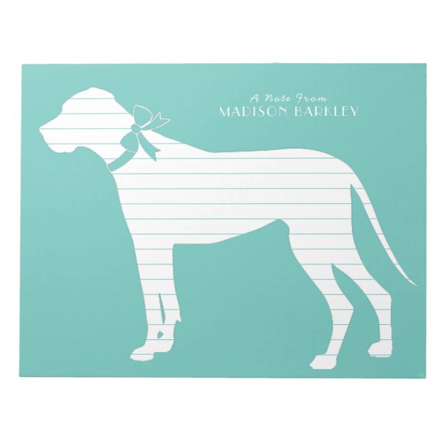 Great dane Hund Puppy Anteckningsblock (Framsida)