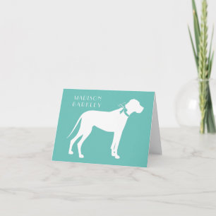 Great dane Hund Puppy Anteckningskort
