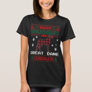 Great dane Hund Red Buffalo Play Gift Ugly Christm T Shirt