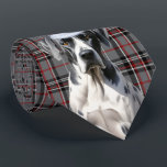 Great dane Hund Red och Grått Play-jul Slips<br><div class="desc">Toppen söt Great dane hund,  klädd för att fira årstiden i en julhatt,  parad med ett festligt helgdag i ett rött och grått i hundälskare. Manar kan visa helgdag medan sport är en av sina hårigets vänner.</div>