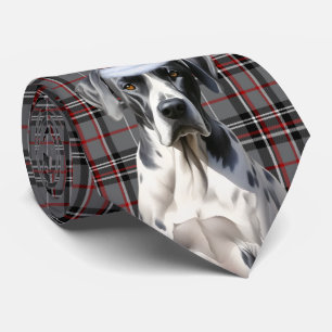 Great dane Hund Red och Grått Play-jul Slips