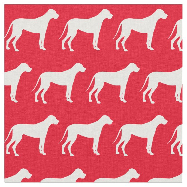 Great dane Hund Silhouette Pet Red Tyg (Närbild)