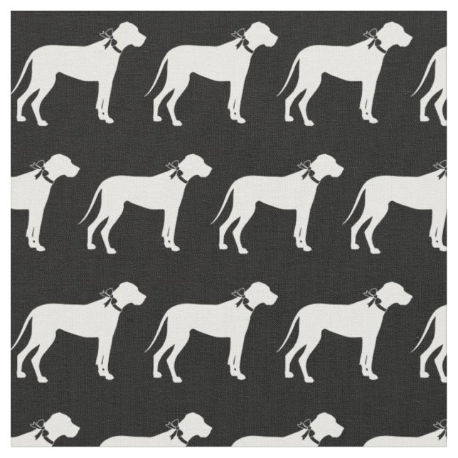 Great dane Hund Silhouette Pet Tyg (Närbild)
