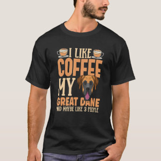 Great dane Hund-syntetkaffedombud för Dane Owne T Shirt