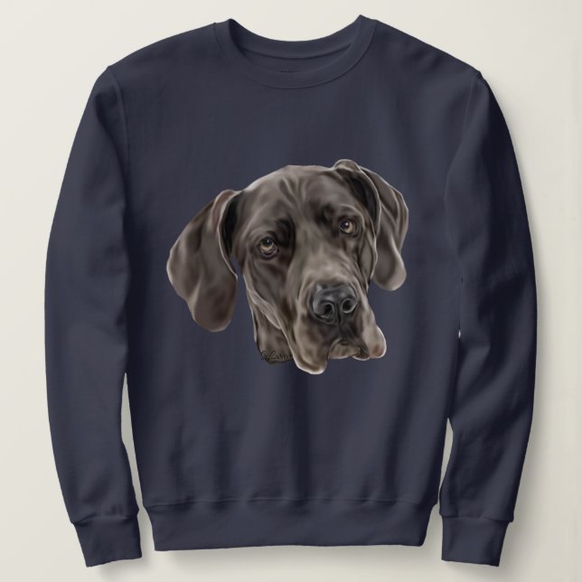 Great dane Hund T Shirt (Design framsida)