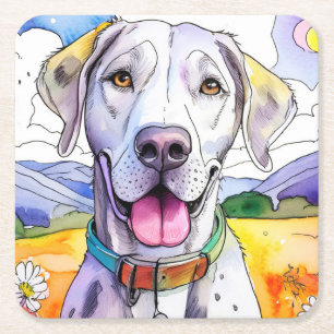 Great dane Hund Underlägg Papper Kvadrat