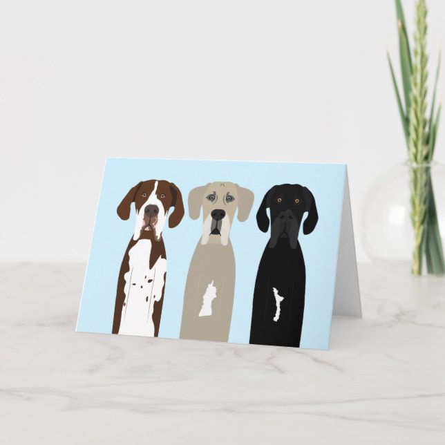 Great dane Hundar Kort (Framsida)