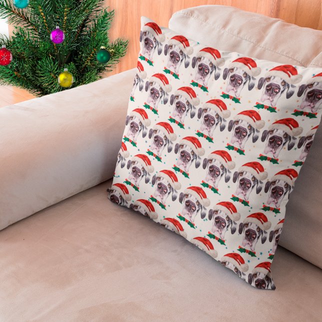 Great Dane Hundras Julstjärnor Kudde (Skapare uppladdad)