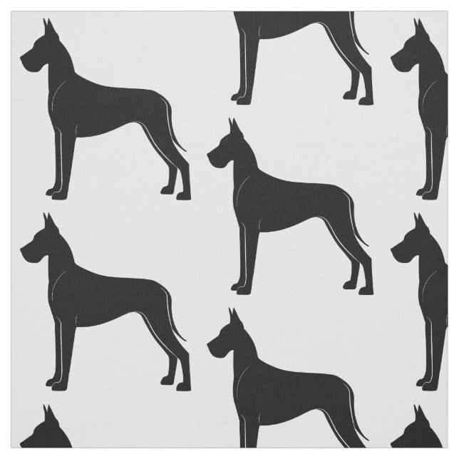 Great dane i Silhouette Tyg (Provkarta)