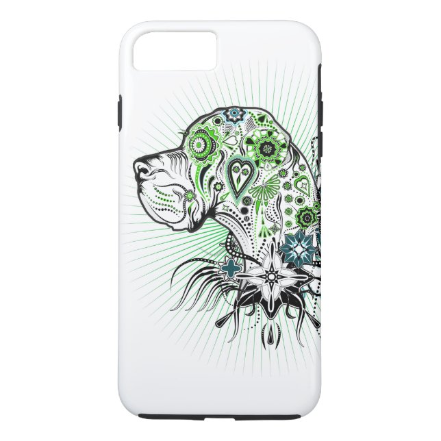 Great Dane-illustration Case-Mate iPhone Skal (Baksida)