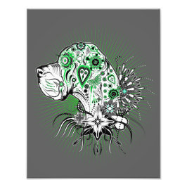 Great dane illustration fototryck