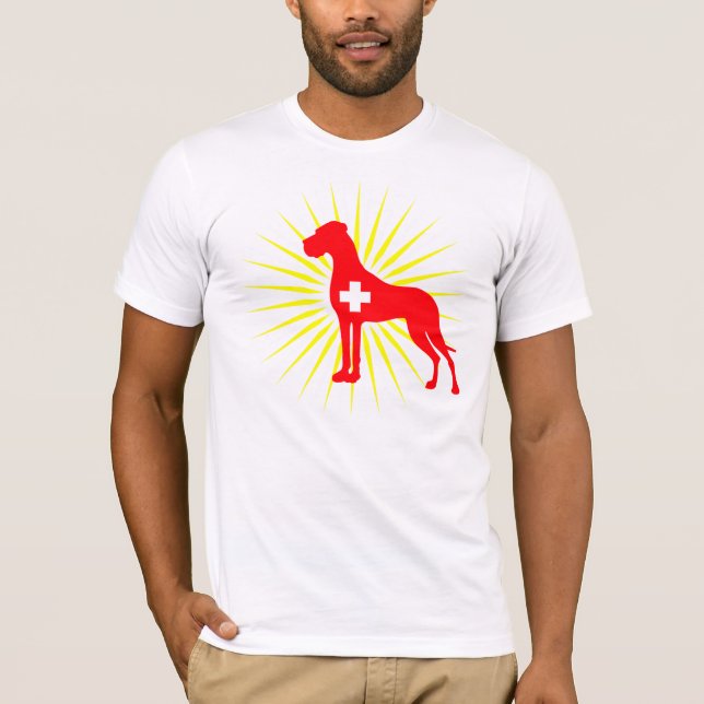 Great dane Illustration T-shirt (Framsida)