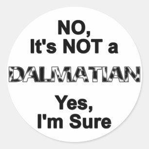 Great dane INTE Dalmatien Runt Klistermärke