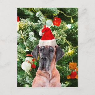 Great dane jul helg vykort