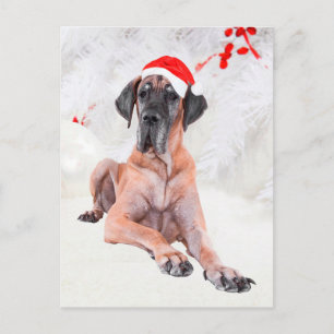 Great dane jul helg vykort