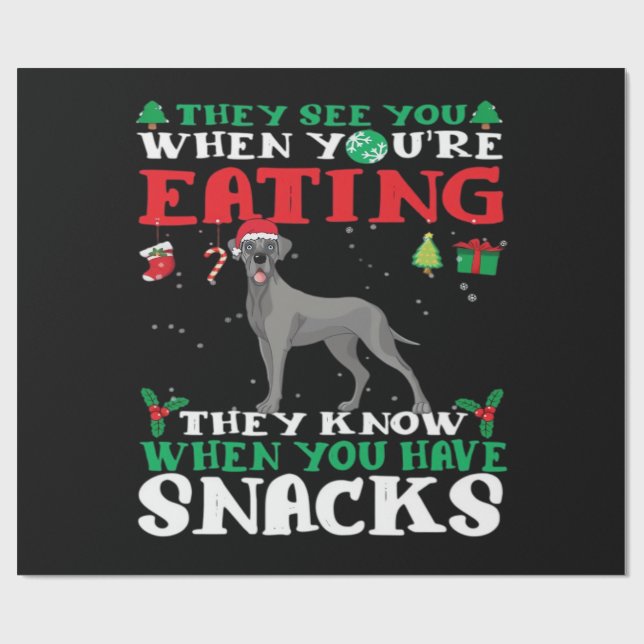 Great Dane jul kul Classic T-Shirt Presentpapper (Platt)