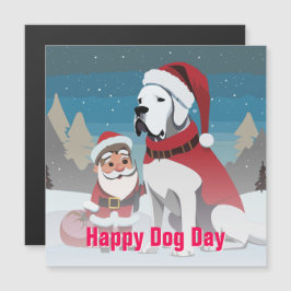 Great dane jul magnetisk inbjudningskort