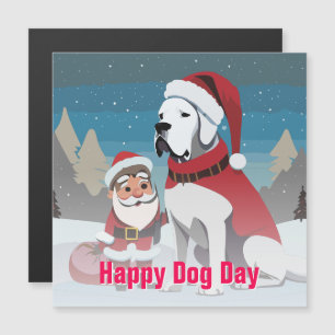 Great dane jul magnetisk inbjudningskort