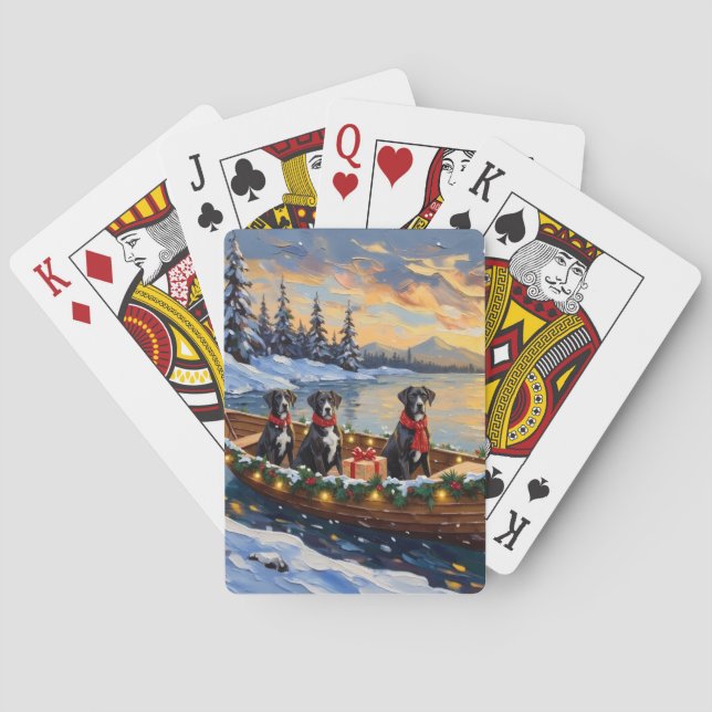 Great Dane julbåtshögtid Casinokort (Baksidan)