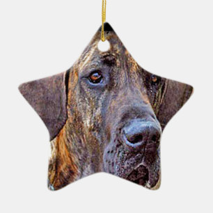 "Great dane ", Julgransprydnad Keramik