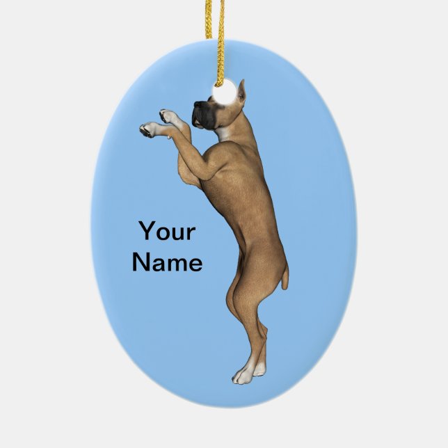 Great dane julgransprydnad keramik (Baksidan)