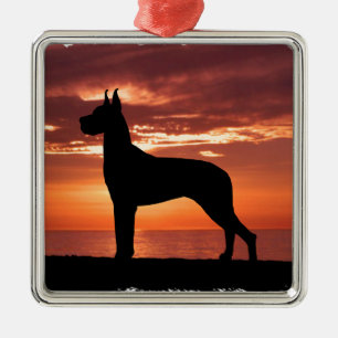 Great dane julgransprydnad metall