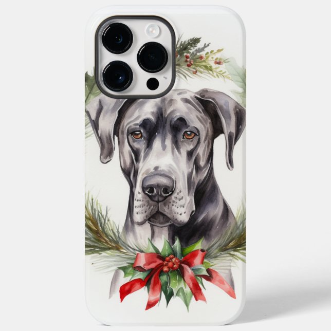Great Dane Julkrans Festiv Hundvalp (Baksida)