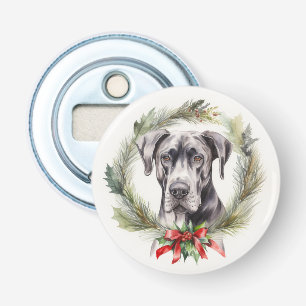 Great Dane Julkrans Festiv Hundvalp Flasköppnare