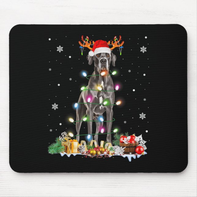 Great dane jultomten Hat Fairy Ljus Pajama Musmatta (Framsidan)