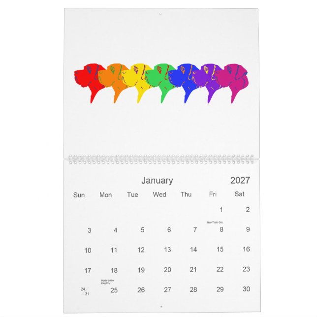 Great Dane-kalender Kalender (Jan 2027)
