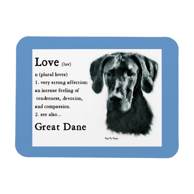 Great dane Kärlek är Magnet (Horisontell)