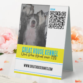 Great dane Kennel QR-koden Marknadsföringsskylt