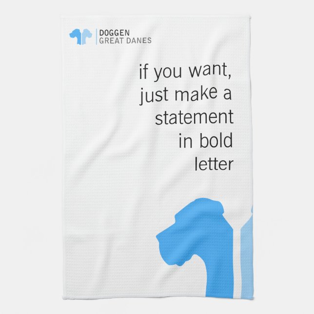 Great Dane Kollektioner Bluemin Kökshandduk (Vertikal)