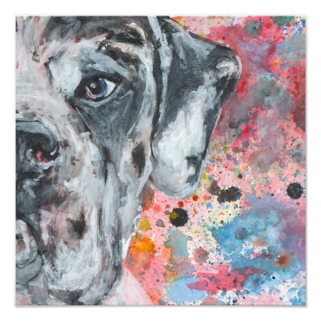 Great Dane-konst Fototryck (Framsidan)