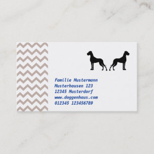 Great Dane-kort Visitkort
