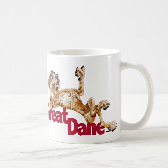Great dane Laid Back Brindle UC Kaffemugg (Höger)