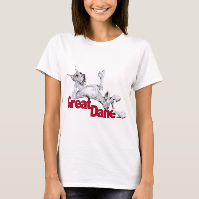 Great dane Laid Back MerleB T Shirt (Framsida)