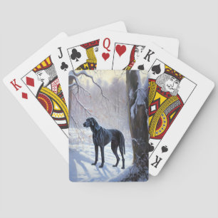 Great Dane Let It Snow Jul Casinokort