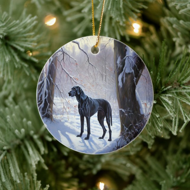 Great Dane Let It Snow Jul Julgransprydnad Keramik (Träd)