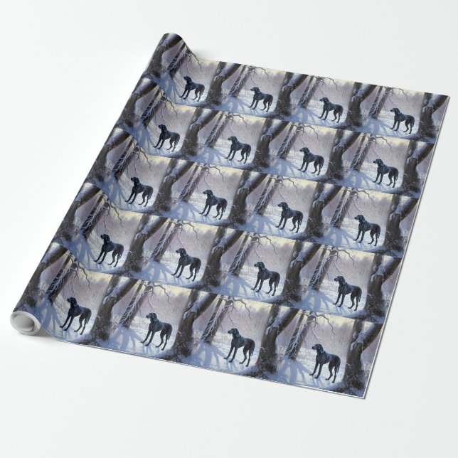Great Dane Let It Snow Jul Presentpapper (Utrullad)