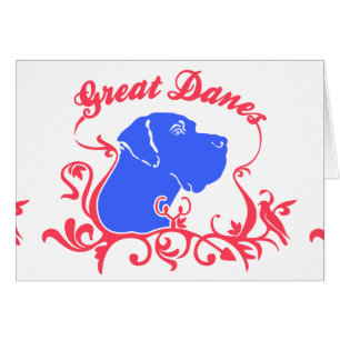 Great Dane-logotyp Hälsningskort