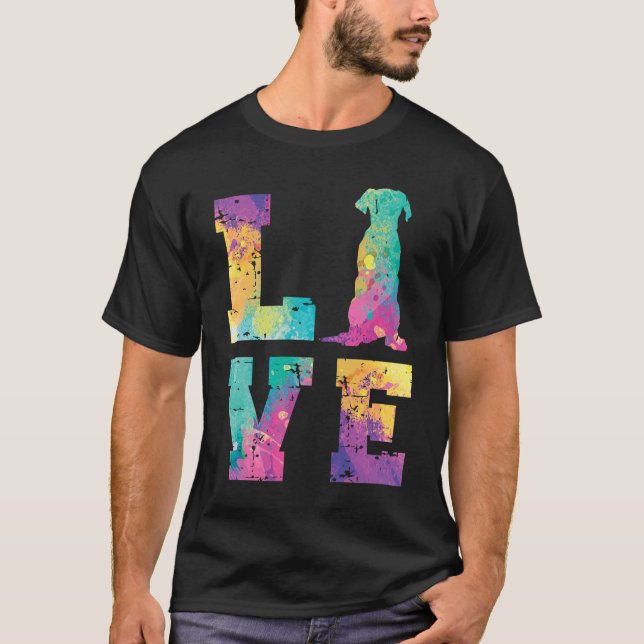 Great dane Love T Shirt (Framsida)