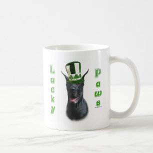 Great dane Lucky Tassar; St. Patty's Day Great dan Kaffemugg