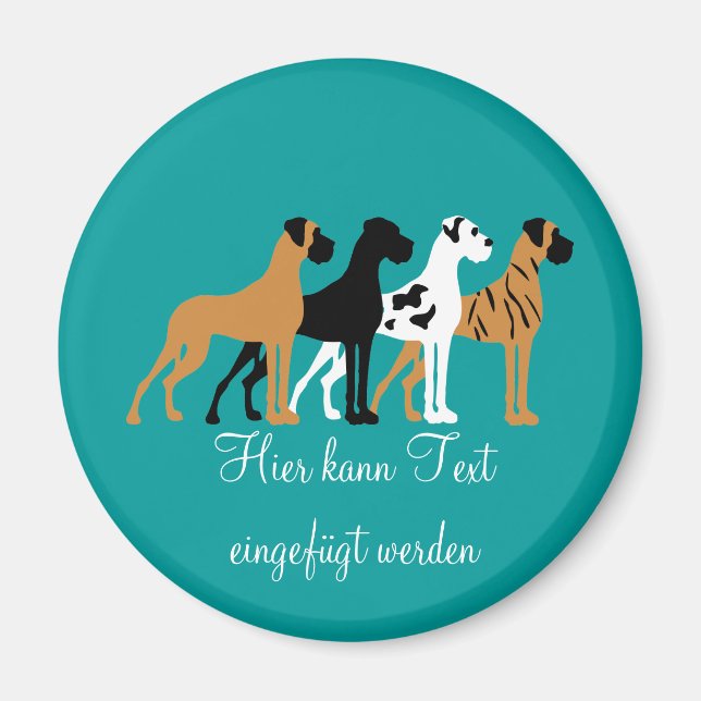 Great dane magnet (Framsidan)